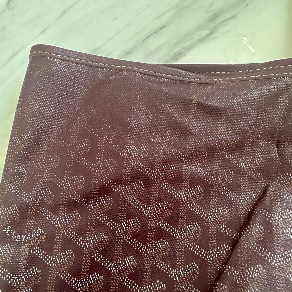 Authentic Goyard Burgundy Saint Louis GM bag. Very worn. - Picture 14 of 15
